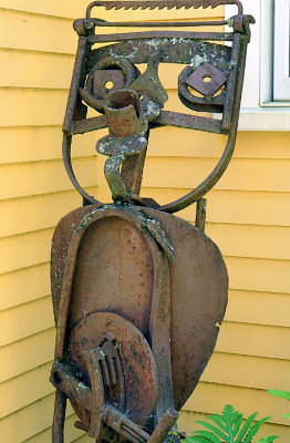 Found art creature sculpture.