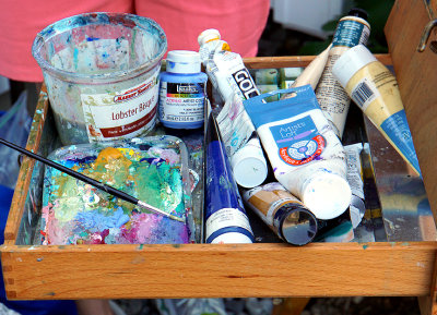 Denise's paint tray.