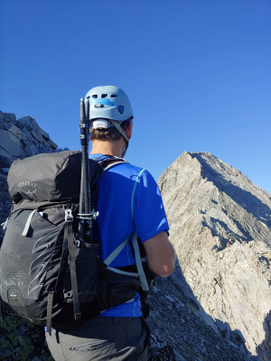 First view of the Knife Edge from the ridge