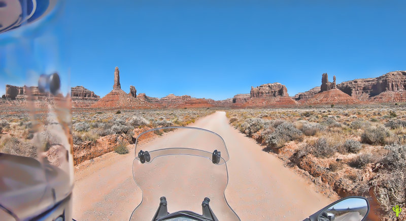Riding through Valley of the Gods
