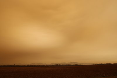 Une nouvelle tempête de sable venue du Sahara a coloré le ciel français d'orange et d'ocre