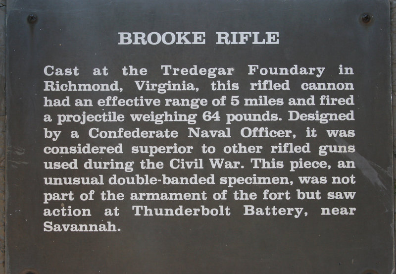 Brooke Rifle Plaque
