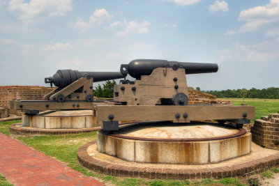 Fort Pulaski, Artillery On The Parapet