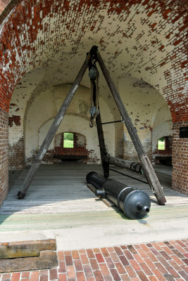 Fort Pulaski, Tripod For Mounting Cannon On Carriage