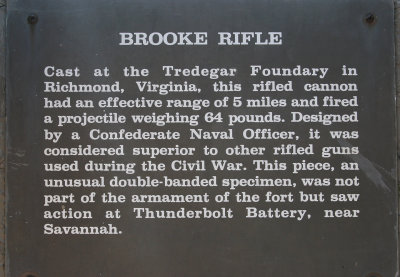 Brooke Rifle Plaque