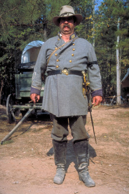 Captain Chuck Caldwell, Commanding Company D, 48th Alabama Infantry Regiment