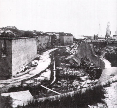 Fort Morgan, Exterior Face