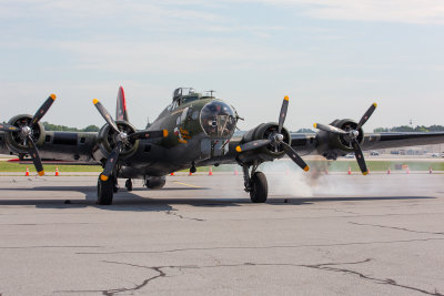 Boeing B-17G Preparing For Takeoff