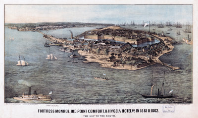 Fortress Monroe Lithograph