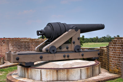 Double Banded Brooke Rifle Mounted On Centre-Pintle Carriage, Fort Pulaski