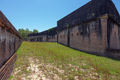 Advanced Redoubt of Fort Barrancas, View of the Ditch