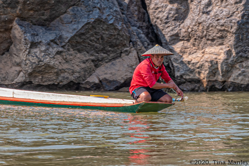 Fisherman on the Mekong River