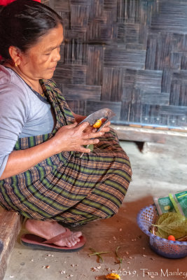 Cutting Areca Nuts