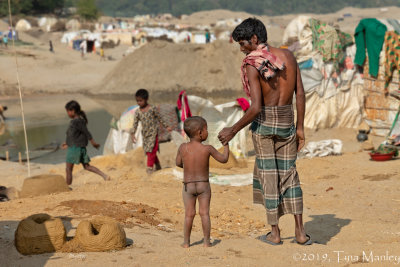 Father and Son, Migrant Camp
