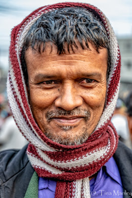 Vendor with Scarf
