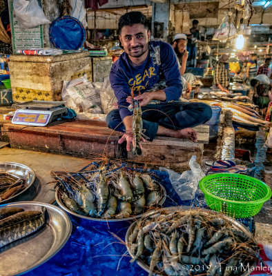 Proud Seafood Salesman