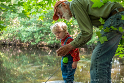 What are you doing with my worm, Grandpa?