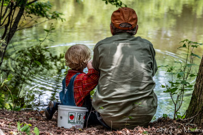 Red and Grandpa, Fishing