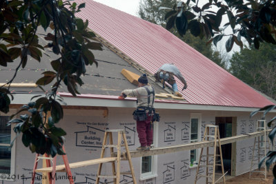 Garage Roof Goes On