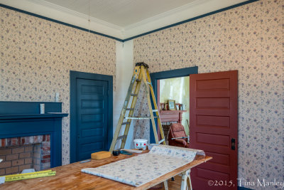 Wallpapering Front Bedroom