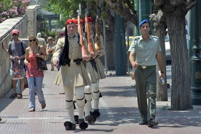 Athens, Guards near the Parliament building