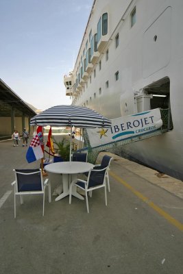 the Grand Voyager at Dubrovnik harbour