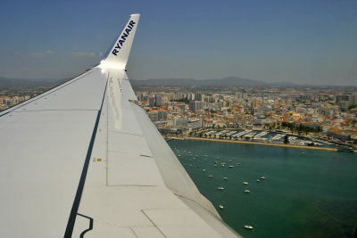 Landing at home sweet home, Faro, Portugal