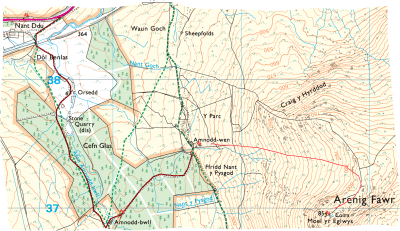 Arenig Fawr B17 Flying Fortress crash site