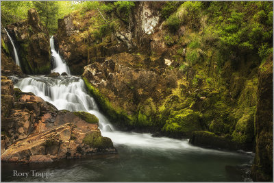 Coed Cymerau waterfall