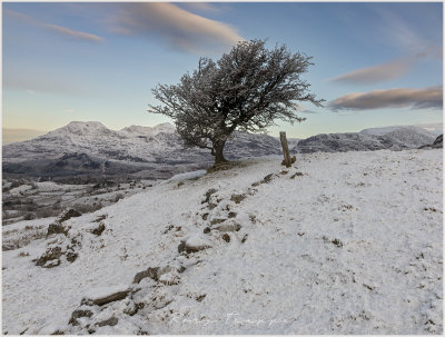 Winter scene at Blaenau Ffestiniog