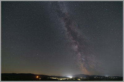 Milky Way above the Rhinogydd mountain range