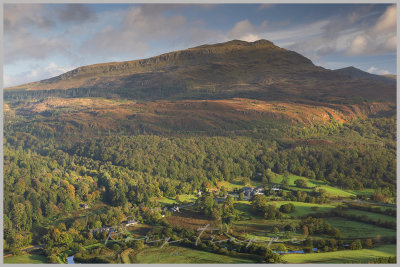 Moelwyn bach with Oakley arms in the foreground