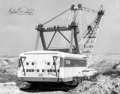 TGS (Texas Gulf Sulphur Company) Bucyrus Erie 2550W (Aurora Mine)