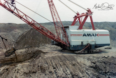 AMAX Coal Company Bucyrus Erie 2550W (Chinook Mine)