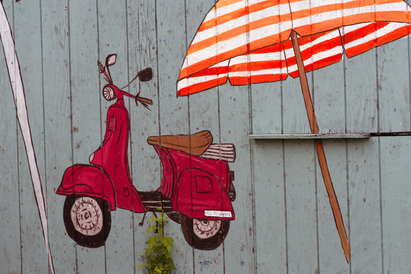 hand painted shack 