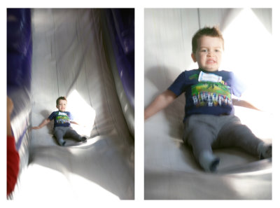 when you go down the big fast slide,