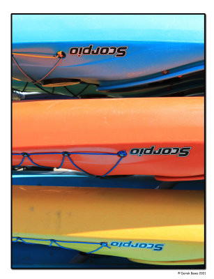 Colourful Kayaks