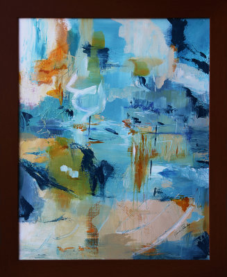 Oceanview, acrylic on Canvas, 23x27