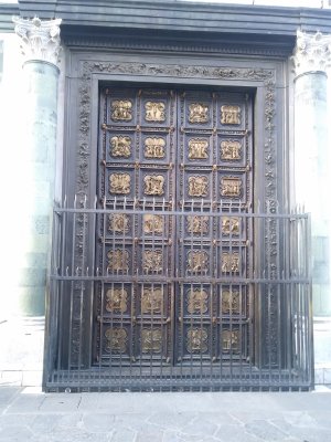 Fake bronze doors of Baptistry