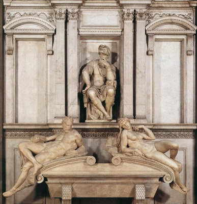 Tomb of Lorenzo Medici by Michelangelo