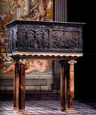 Bronze pulpits Donatello's last work
