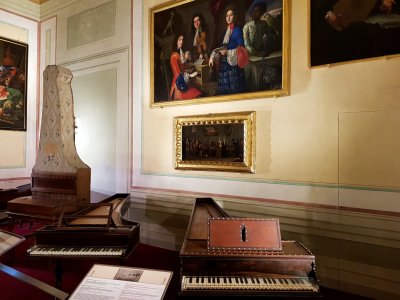 Accademia's collection of late Renaissance instruments5 Tall piano is from 1739 and is the world's first upright piano