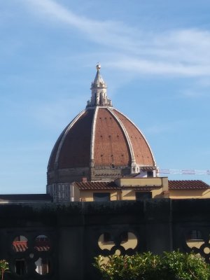 View of Duomo from Uffizi Cafe