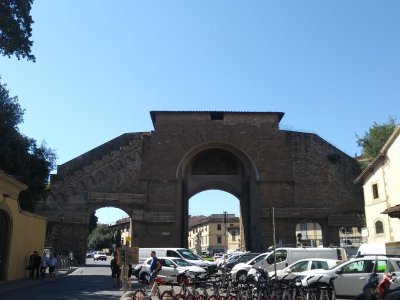 Porta Romana is the southernmost gate in the 13th-century walls around Florence