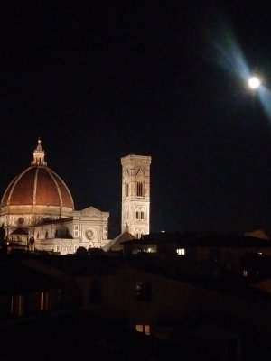 Duomo with moon