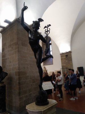 Flying Mercury, the messenger of the Roman Gods by Giambologna which became famous as the logo of FTD florist