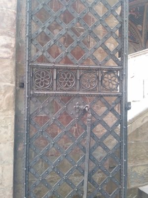 Bargello Courtyard stairway gate