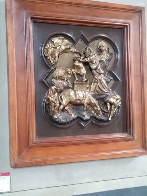 Brunelleschi, losing panel, was free to build the Duomo- all 3 inspired Michelangelo who spread the Renaissance across Europe