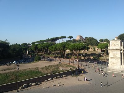 Palatine Hill was mostly occupied by the houses of the rich and from the time of Augustus- Imperial palaces.