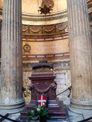 Tomb of Umberto I- Victor's son. Beneath his tomb lies his Queen(also first cousin) Margherita, like the pizza named for her